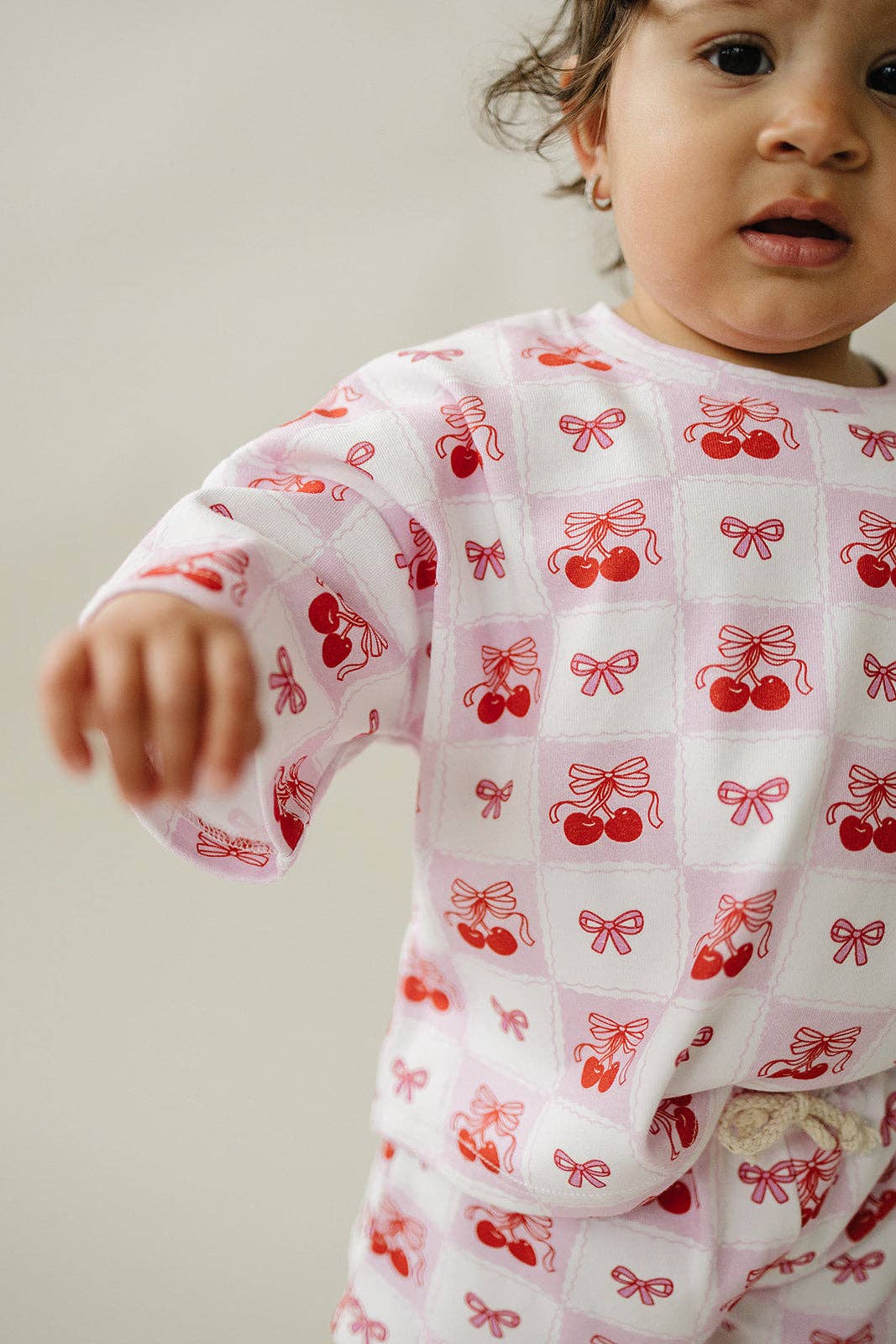 Baby & Kids' Shorts Set | Checkered Cherry