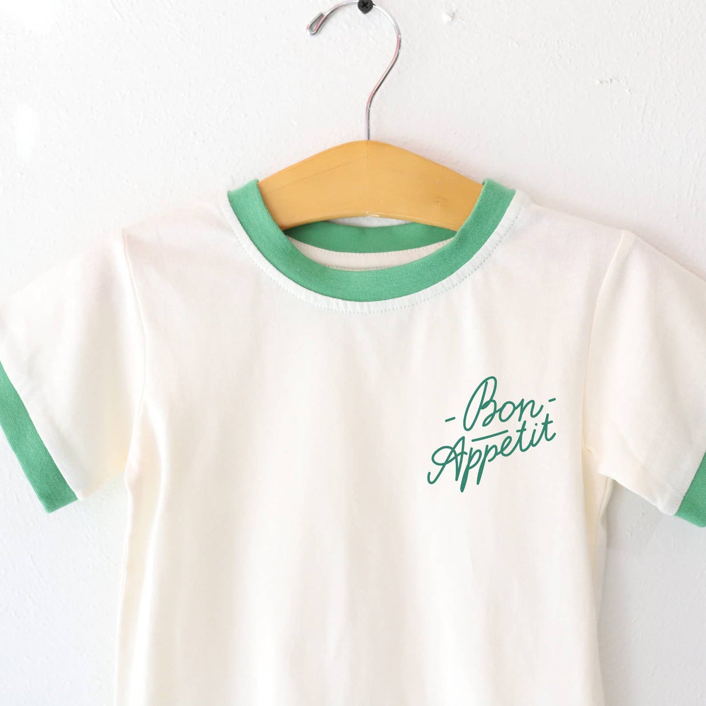 Bon Apetit Kids Ringer Tshirt, blank tshirt, custom shirts