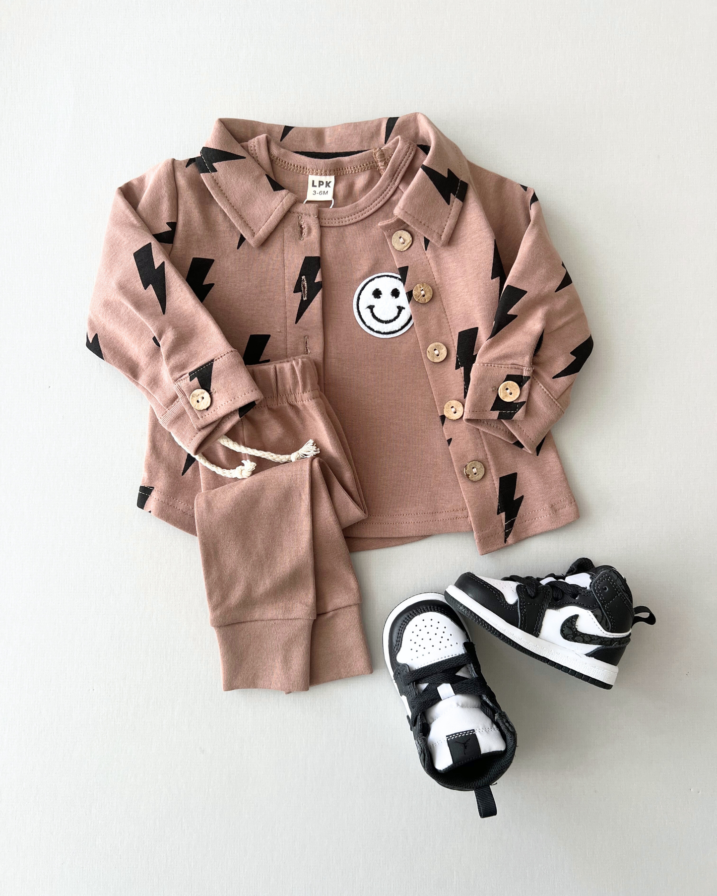 Baby & Kids Fall Clothing Cotton Shacket | Mocha Bolts