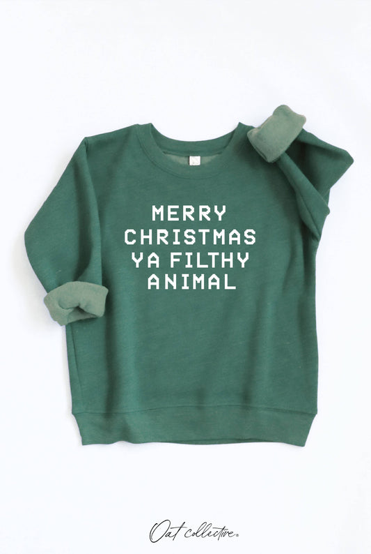 MERRY CHRISTMAS Toddler Graphic Sweatshirt