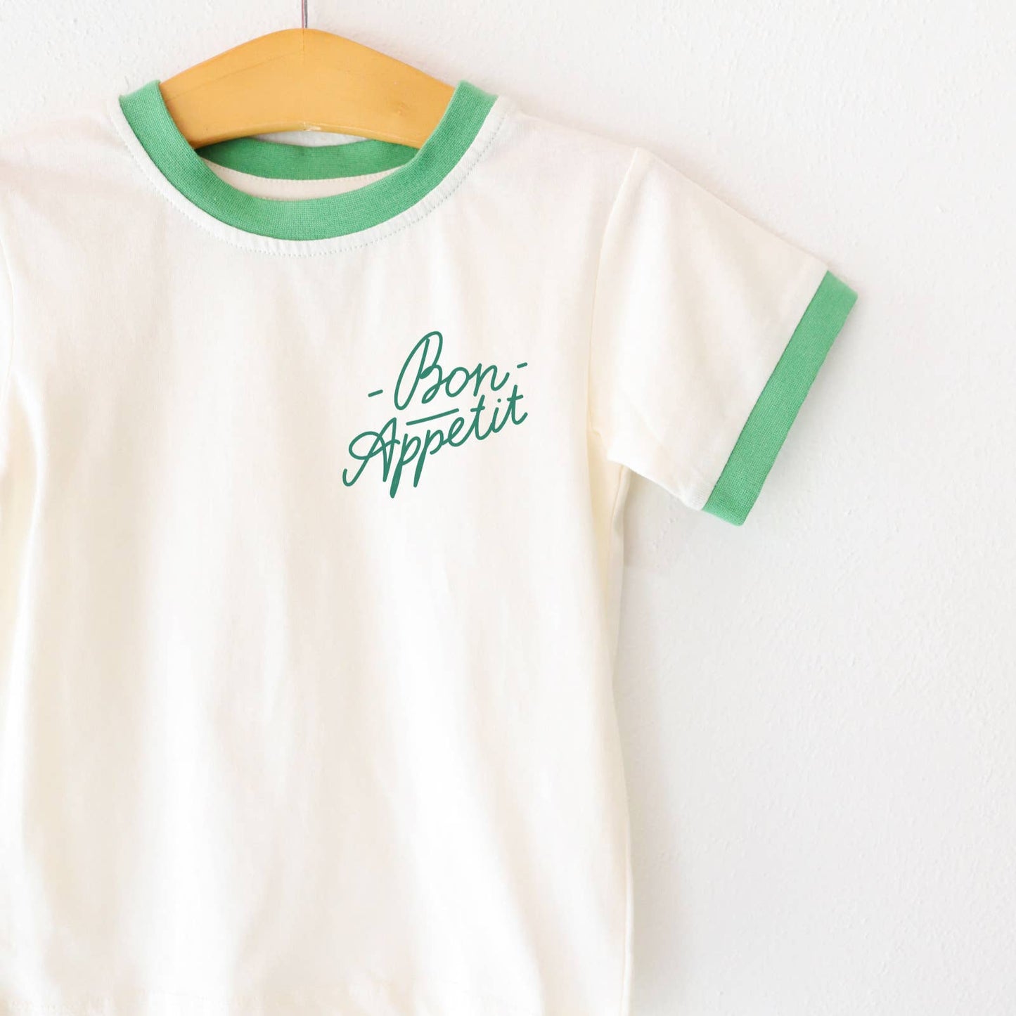 Bon Apetit Kids Ringer Tshirt, blank tshirt, custom shirts
