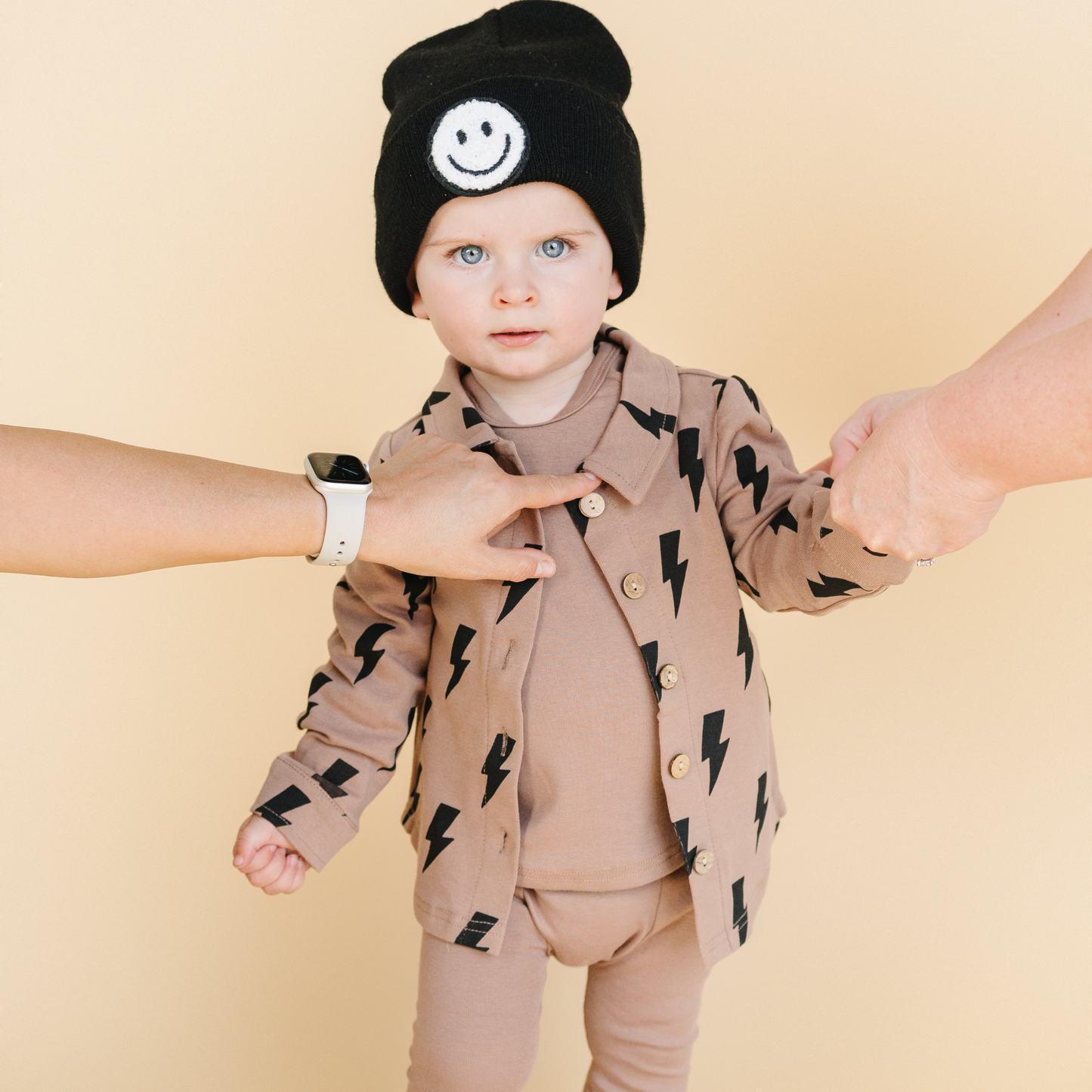 Baby & Kids Fall Clothing Cotton Shacket | Mocha Bolts