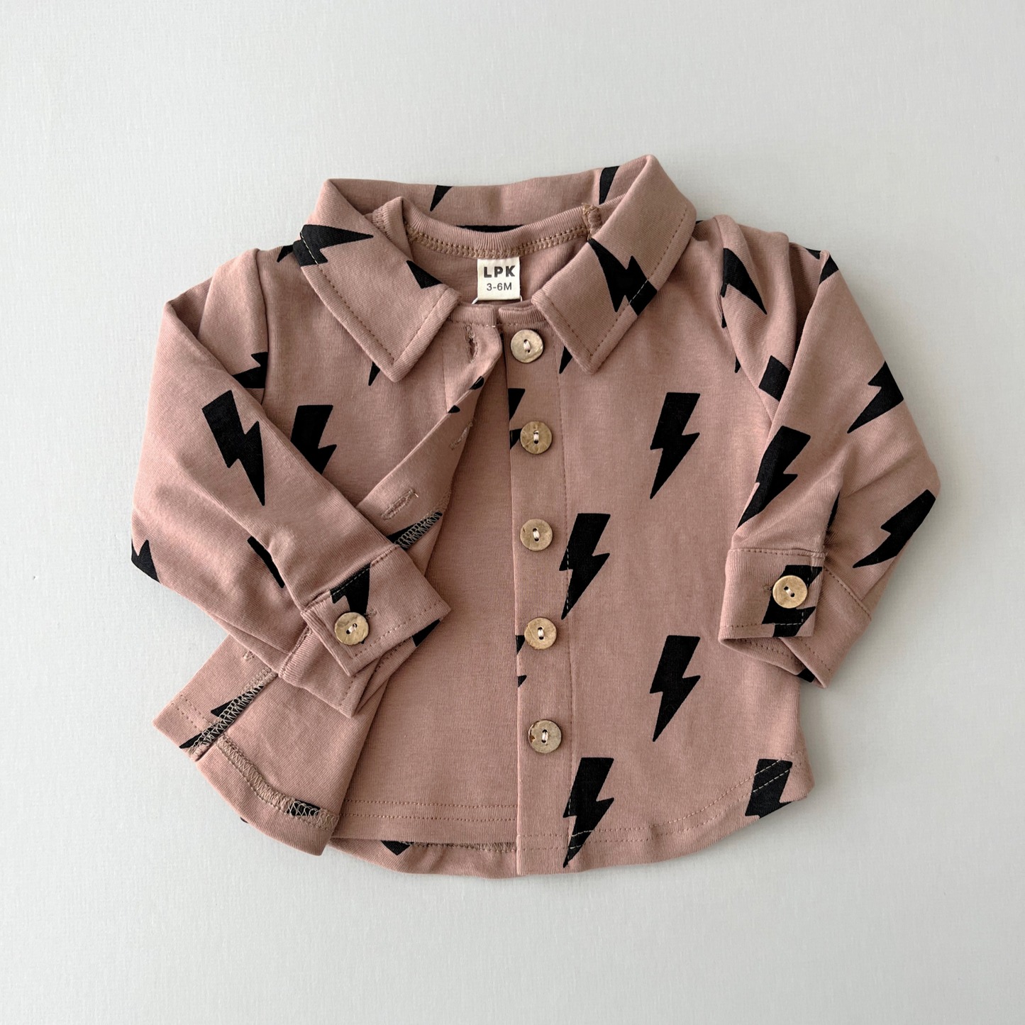 Baby & Kids Fall Clothing Cotton Shacket | Mocha Bolts