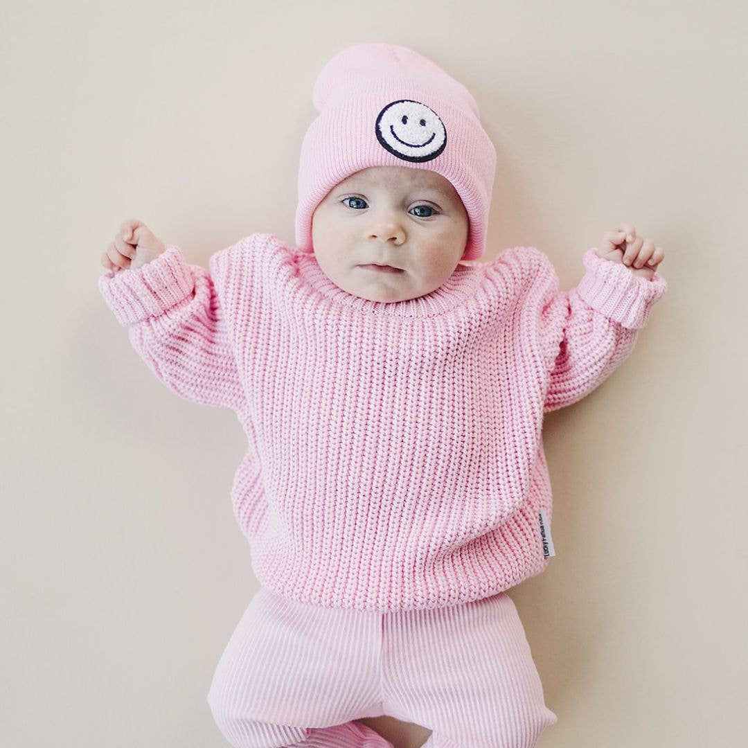 Smiley Baby & Kids' Beanie | Pink