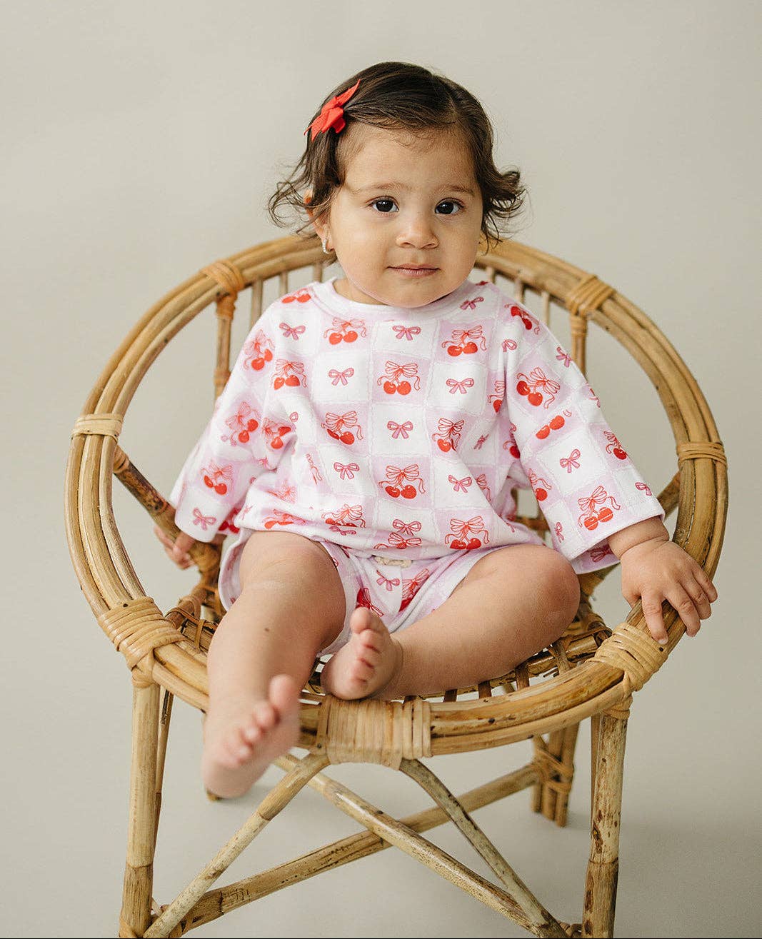 Baby & Kids' Shorts Set | Checkered Cherry